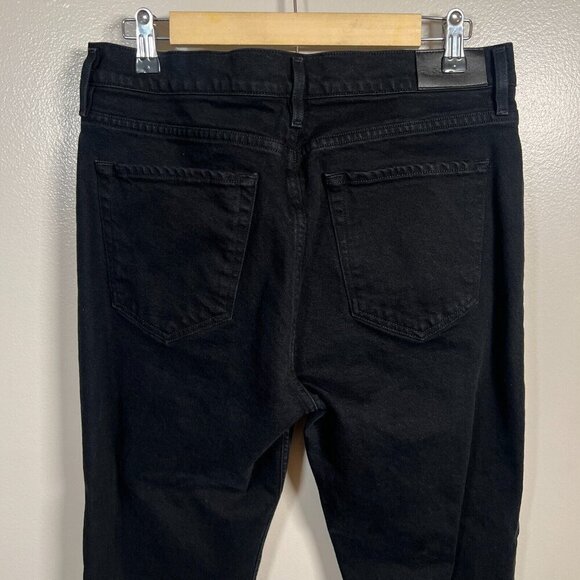 Goldsign Boot Cut Jeans Womens Size 30 Black High Rise High Waist Minimal - Picture 9 of 12